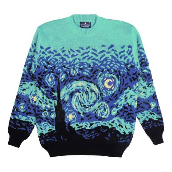 Van Gogh Noche Estrellada Sweater Hombre Mujer Tifn