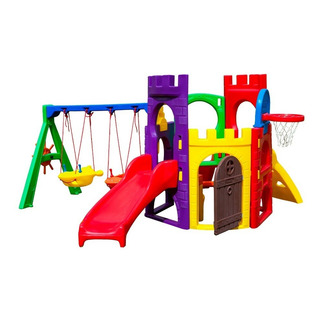 Playground Petit Play Com Balanço Jet Duplo Freso - 33335 Cor Colorido Playground Petit Play Com Balanço Jet Duplo Freso - 33335 Cor Colorido