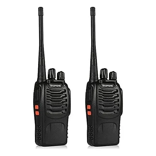 Radio Walkie Talkie Baofeng Bf-888s Uhf X2 Bateria 2800m Ah