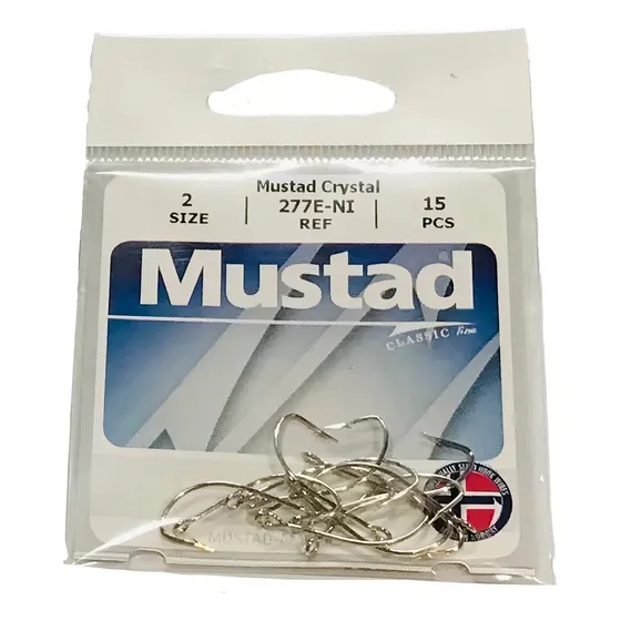 Anzuelos Mustad Crystal Pejerrey 277e-ni Nº 2 Ex 277f