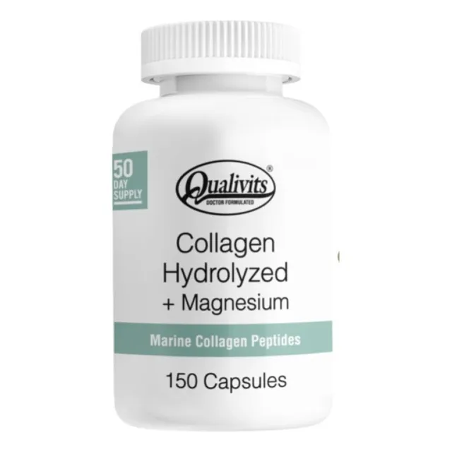 Colageno Hidrolizado + Magnesio 150 Capsulas Qualivits