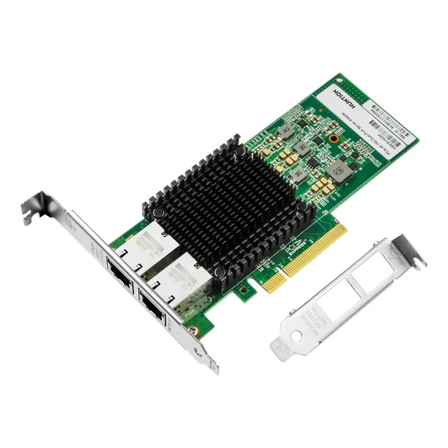 Tarjeta De Red Nic Pci-e De 10gb Para Intel X550-t2, Puerto