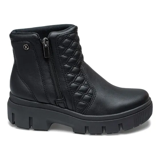 Bota Kolosh Tratorada Fem Cano Baixo Zíper Confortável C3370