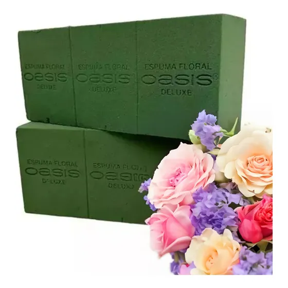 Esponja Floral Oasis Para Centros De Mesa Arreglos X2