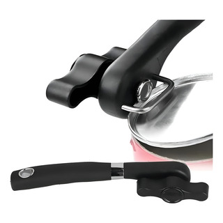 Abrelatas Manual Inoxidable Resistente, Negro Abrelatas Manual Inoxidable Resistente, Negro
