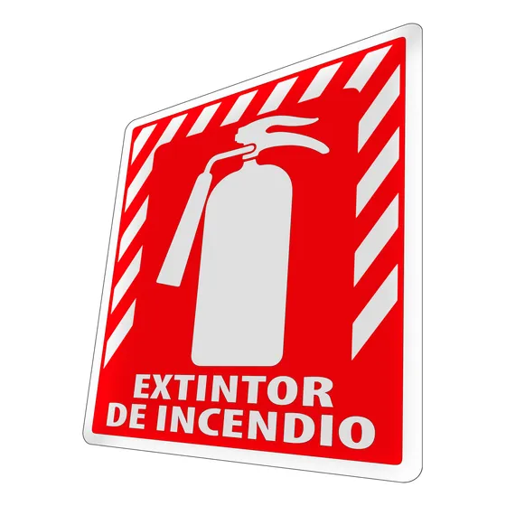Letrero Extintor De Incendio Señalética Cartel Obligatorio