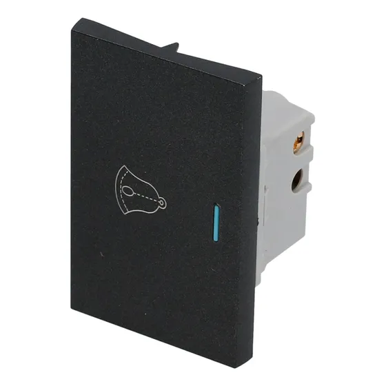 Paq C/20 Interruptor Para Timbre, Línea Premium, Color Negro