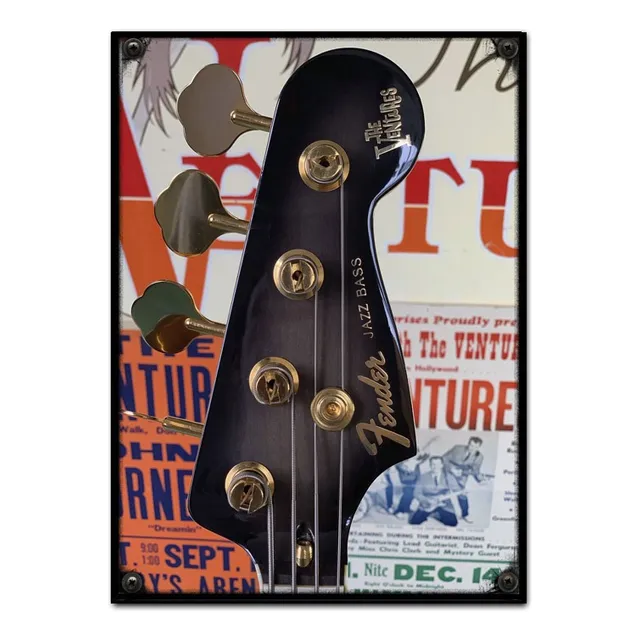 #601 - Cuadro Decorativo Vintage 30 X 40 - Fender Jazz Bass