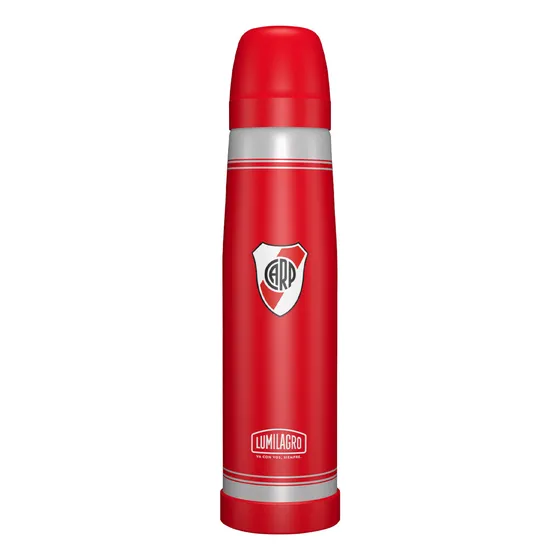 Termo Lumilagro Luminox De Acero Inoxidable River Escudo 1 L Color River Plate
