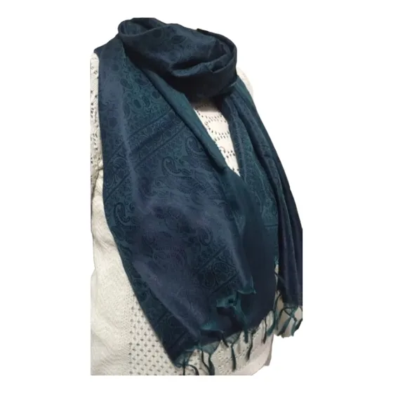 Pashmina Importada De India.en Seda Natural. Navidad 