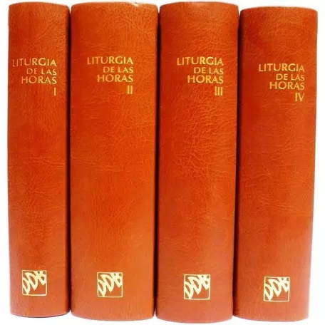 Liturgia  De Las Horas 4 Tomos Ed. Desclee De Brower España.