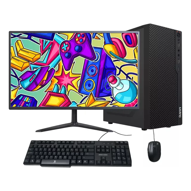 Pc Intel Gold Wifi Oficina 16gb Ram Ssd 500gb Monitor 24 Kit