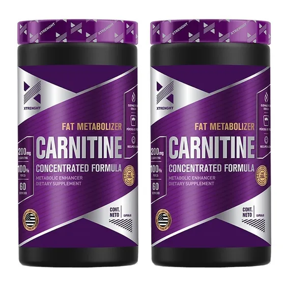2 Quemador L Carnitina 90 Caps Xtrenght Nutrition Pura