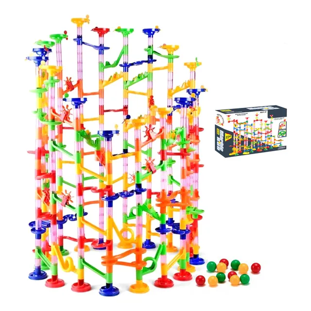 Juguete De Construcción Para Pista De Canicas 232pcs Bloques Cantidad De Piezas 232