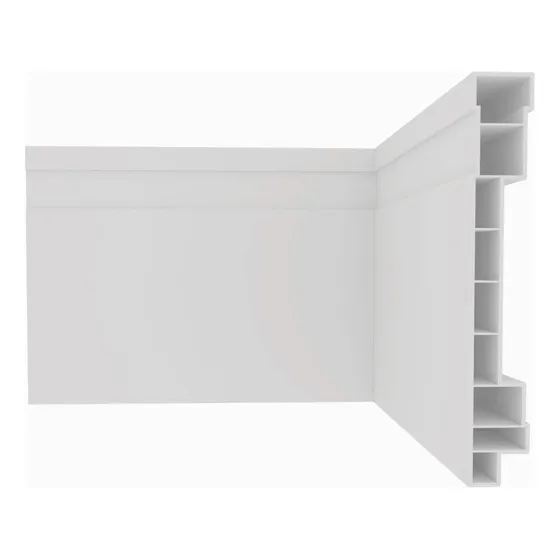 Zócalo Pvc Plasbil Cielo Raso Terminación 10mm Blanco