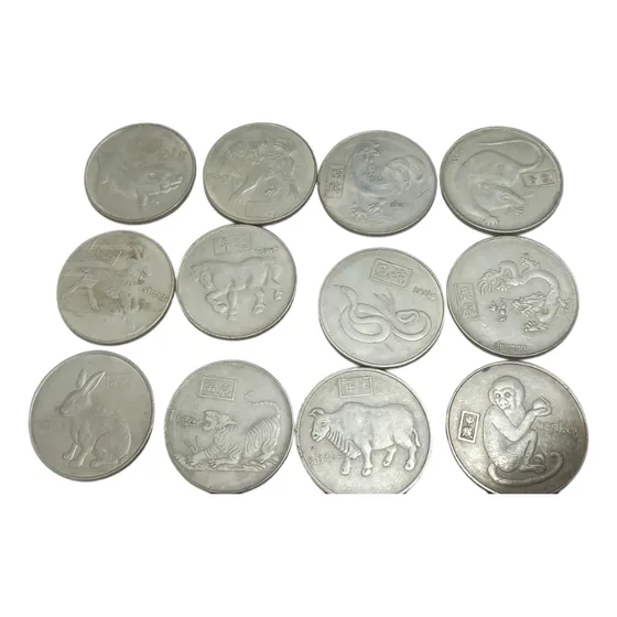 Monedas Horóscopo Chino Coleccionables Zodiaco X12 Unidades