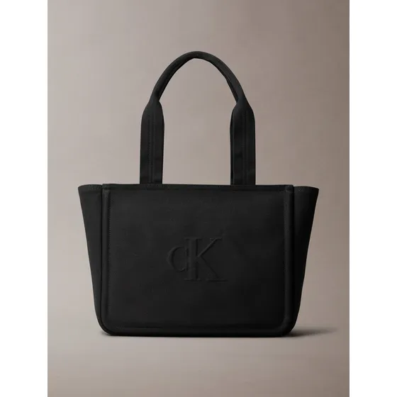 Tote Negro Calvin Klein Canvas De Mujer