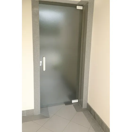 Porta De Abrir Jateada  10mm Sob Medida  - Branco