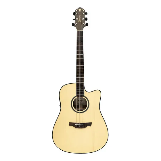 Violão Crafter D-600ce Natura Folk Cutaway Eq Com Afinador Cor Natural