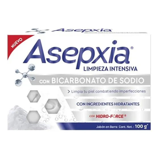 Asepxia Jabón En Barra Bicarbonato 100 Gr
