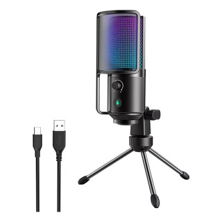 Microfone Com Fio Fifine K669pro3 Usb Type-c Condensador Rgb Microfone Com Fio Fifine K669pro3 Usb Type-c Condensador Rgb