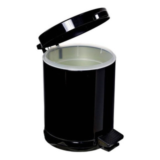 Lixeira Cesto De Lixo Pedal Pia Cozinha Banheiro 4,5 Litros Cor Preto Lixeira Cesto De Lixo Pedal Pia Cozinha Banheiro 4,5 Litros Cor Preto