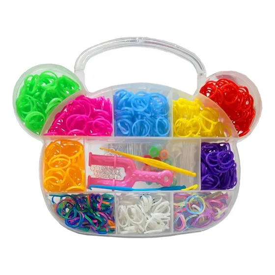 Set Kit Para Hacer Pulseras Ligas O Bandas Elásticas Niñas