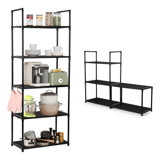 Estante De Plástico Anaquel Uso Rudo Closet 150kg 5 Repisas