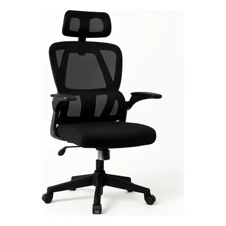 Cadeira Escritório Ergonômica Regulável Lombar Giratória
