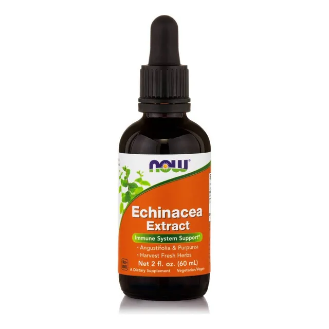 Now Foods Liquido De Extracto De Equinacea 59ml Sabor Naranja