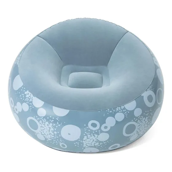 Sillón Puff Inflable Bestway Individual Color Azul