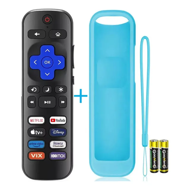 Control Remoto para Roku Tcl Hisense Hkpro Sansui Philips Daewoo Onn Jvc Rca Sharp LG Element Westinghouse Insignia Hitachi Sanyo Smart TV,UORLEN Mando a distancia