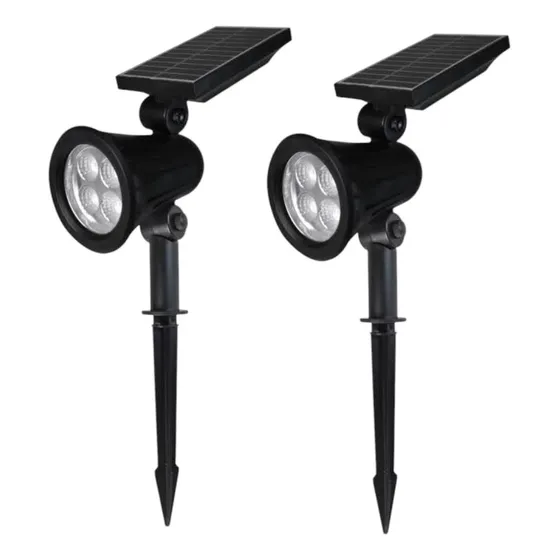 2 Faroles Solares Jardín Con Pincho, Lampara Para Plantas  