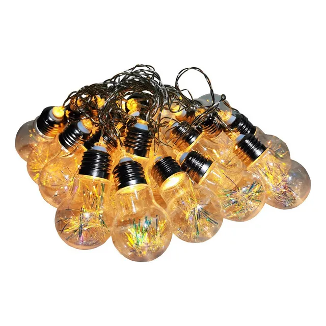 3 Pz Serie Navideña Led Bombillos Tornasol Elige Color 3.8m