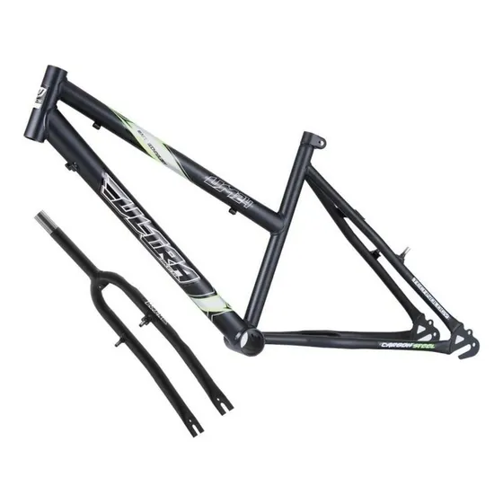 Quadro De Bicicleta Aro 24 Ultra Bikes Feminina Cor Preto Fosco