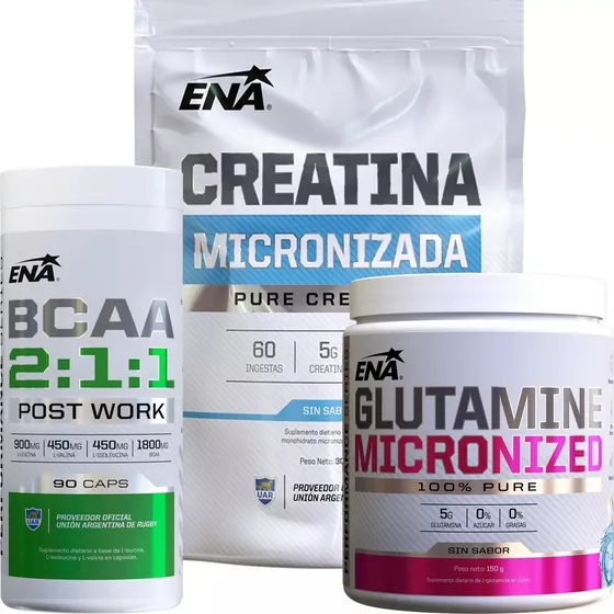 Glutamina Creatina Bcaa Ena Crecimiento Muscular Definido