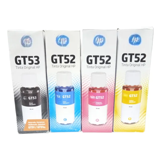 Kit 4 Tintas Originales Hp Gt53/gt52 615 530 533 515 582