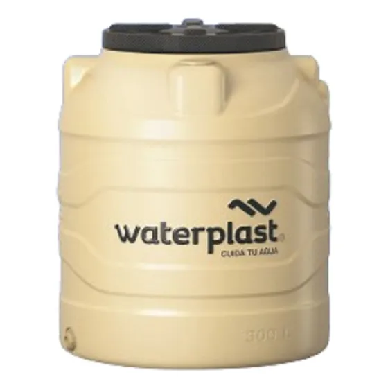 Tanque De Agua Waterplast Tricapa Dual Plus 300 Lts Color Beige
