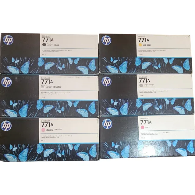 Lote De Tintas Hp Desinget Z6200 Caducadas 771a 6 Pzas Origi