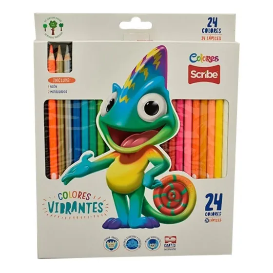 Colores Scribe Unipunta Caja X24 Unidades