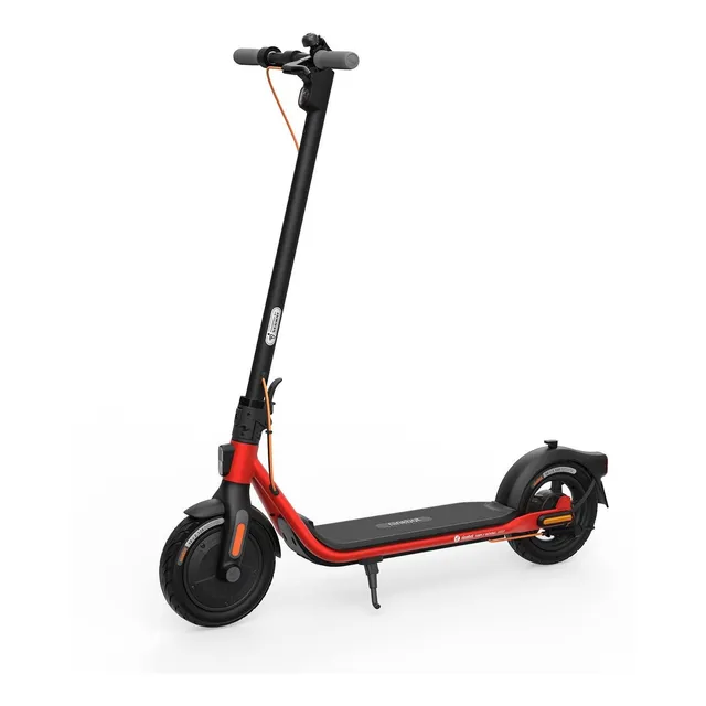 Patineta Electrica 10  Plegable Para Adulto Doble Freno Roja