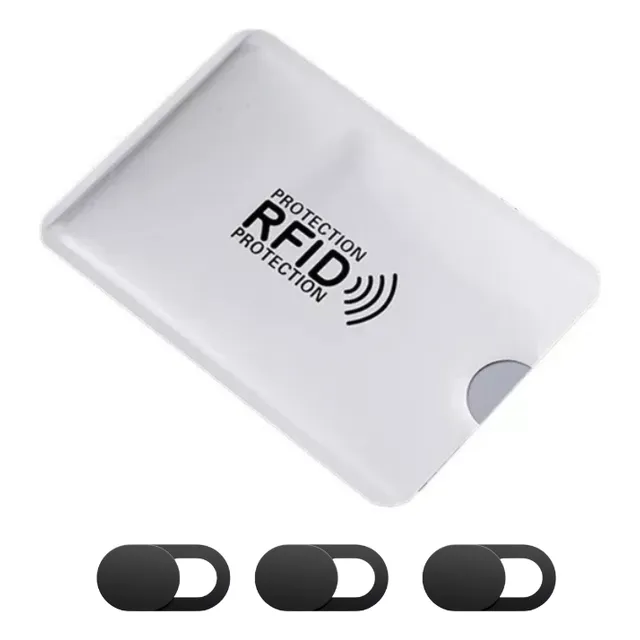 Set X10 Protector Rfid Tarjeta De Crédito Tarjetero Aluminio