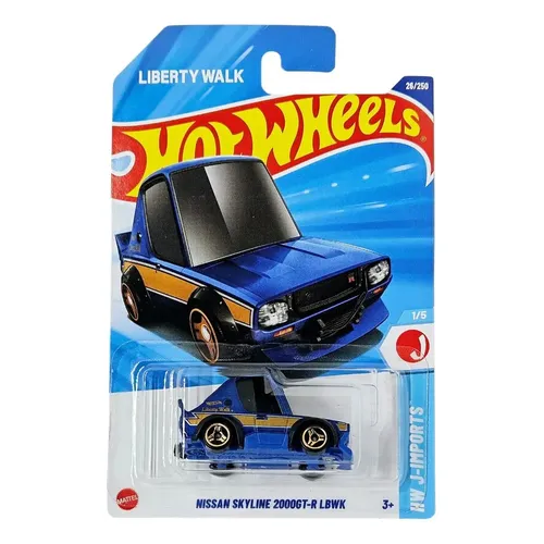 Nissan Skyline 2000gt-r Lbwk Blue Hot Wheels Hry85 Azul
