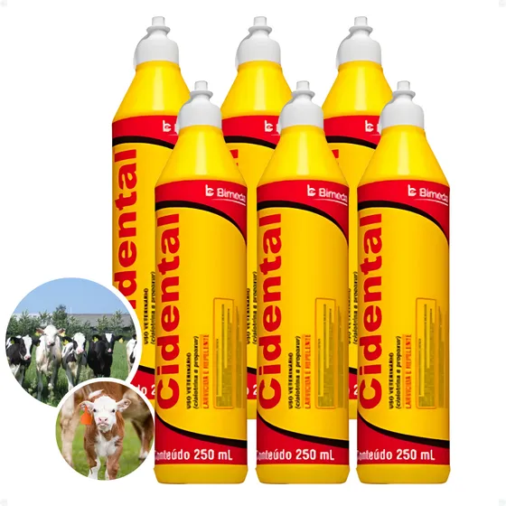 Mata Bicheiras Cidental 250ml - Bimeda - 6 Unidades