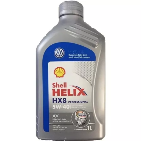 Aceite Shell Helix Hx8 5w40 X 1 Litro Sintetico Vw