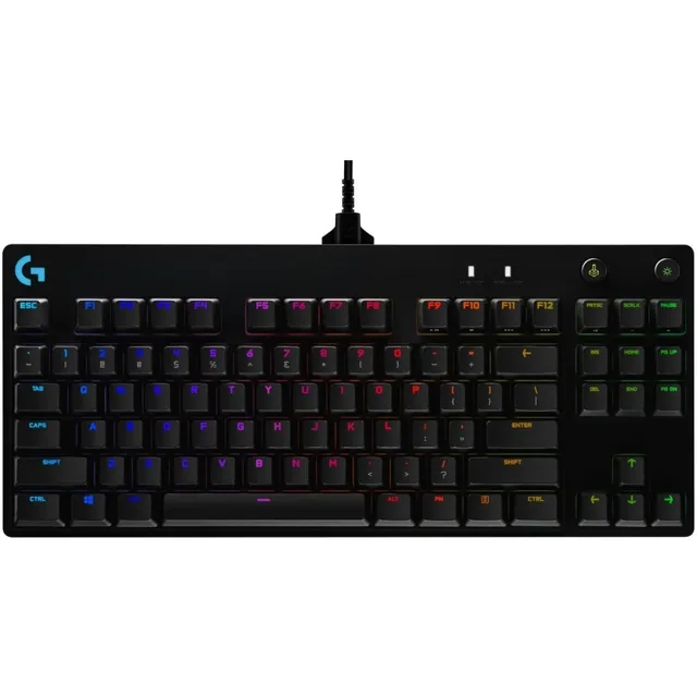 Teclado Gamer Mecánico Logitech G Pro Gx Blue Inglés Rgb Tkl