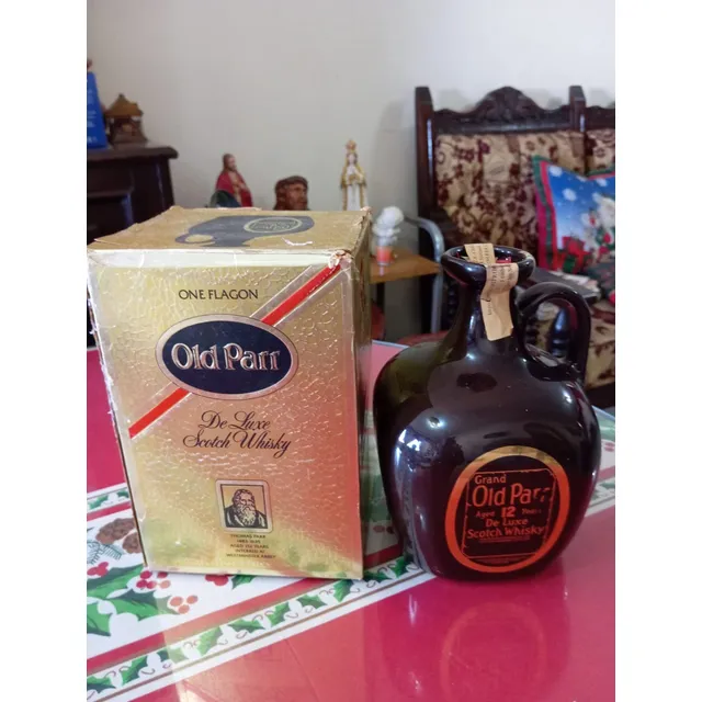 Whisky Old Parr 12 Años Caneca Negra One Flagon 750 Ml
