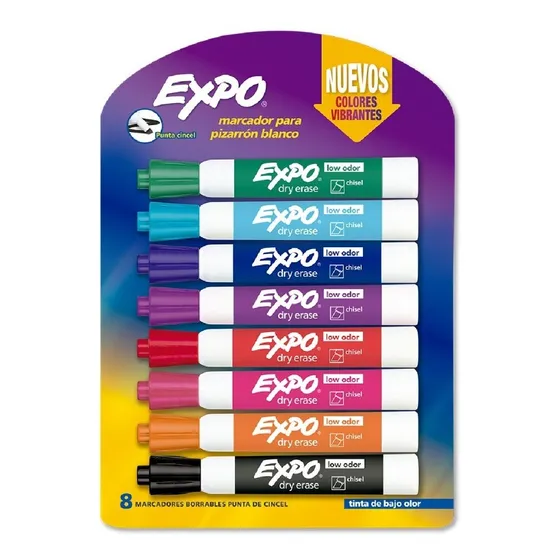 Set De Marcadores Borrables Para Tableros Expo X8