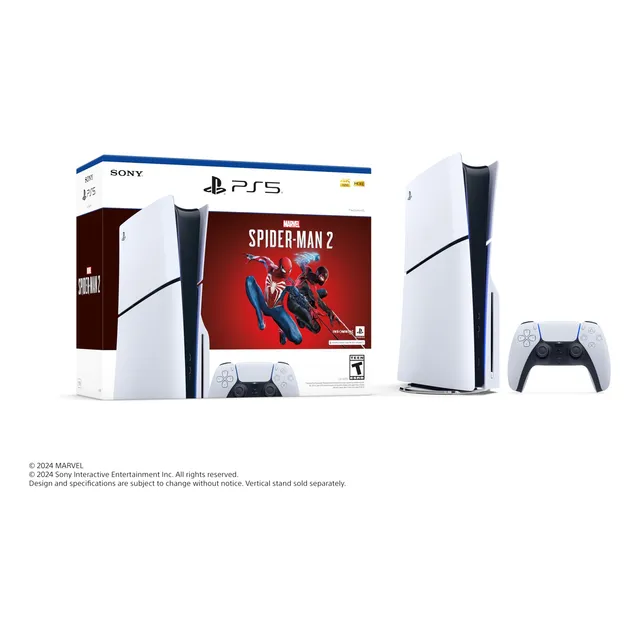 Sony Playstation 5 Slim 1tb + Marvel S Spiderman 2  + Tv