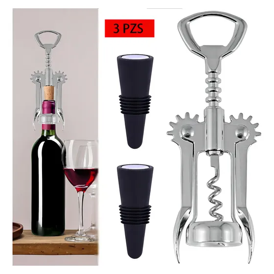 Destapa Corchos De Alas ,para Vinos Sacacorchos Resistente,destapadores,accesorios,destapador,estuche,articulos De Cocina,accesorios De Cocina,